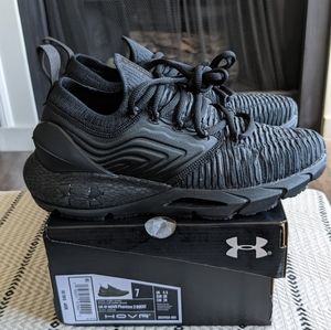 Under Armour HOVR Phantom 2 INKNT Triple Black Running Shoes Women's Size 7